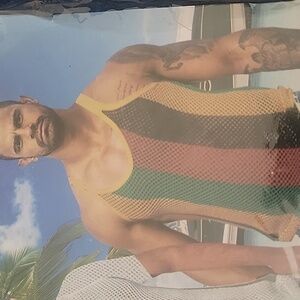 Fiesta Multicolor Insulated Ventilated Tank Top , Size XL